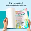 Binder Dividers with Tabs - (Set of 20) x 5 Tab Dividers for 3 Ring Binders, White, Reinforced Edge - Ideal for Keeping Your Documents Neat and Professional