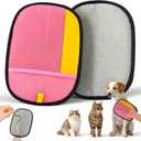 2 x Pet Hair Removal Glove, Magic Brush Electrostatic Mitt, Pet Hair Remover Tool for Dog & Cat, Reusable Pet Hair Gloves Pet Grooming Needs, Fur Remover for Couch, Clothing, Carpet & Car Seat