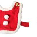 FRCOLOR Pet Christmas Hat and Cape Red Cape with Hat Cosplay Party Accessory for Cat Photo Sessions
