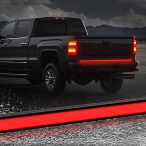 60 Inch Tailgate Light Bar, Aluminum Frame LED Tailgate Light Strip for Truck, Pickup,Trailer with Red Running Brake & Red Squential Turn Signal