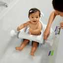 Ingenuity My Bath Seat for Sit-Up Baby Bathing, Sure & Secure Suction Cups, ASTM Safety Tested & Approved, Backrest for Assisted Sitting, Easy Setup & Storage, Gray