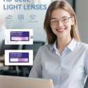 TERAISE Reading Glasses Men 4-Pack Ultralight Blue Light Reader Glasses Women with Spring Hings,Clear Vision&Anti Eyestrain