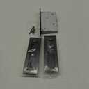 JOY DECOR 2 Pack Pocket Door Handles, 5.9" Rectangular Recessed Pulls for Sliding Closet and Barn Doors, Black Flush Finger Pulls