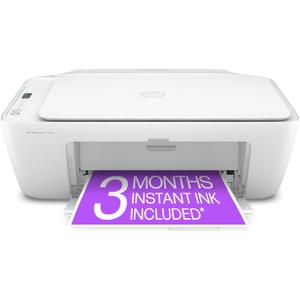 HP DeskJet 2734e Wireless Color All-in-One Printer with 3 Month Instant Ink Trial Included (26K72A), White