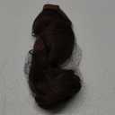 CJL HAIR 14" Short Ponytail Hair Extension Wrap Around Pony Tail Clip in Curly Wavy Synthetic Fake Hairpiece for Women Medium Brown