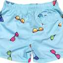 Molokai Mens Swim Trunks Quick Dry Elastic Waist Drawstring (Blue, L)