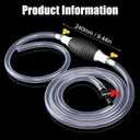 2Sets Multifunction Liquid Sucker Pump, Manual Fuel Transfer Pump Gasoline Siphone Hose, Portable Siphon Pump For Gasoline Diesel Water Fish Tank