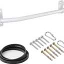 Wall Mounted Pull Up Bar Doorway, Heavy Duty Strength Training Pull-Up & Chin Up Bars for Doorframe, Support Beam or Joist Mount Thick Metal Sturdy Construction Support 500 lbs