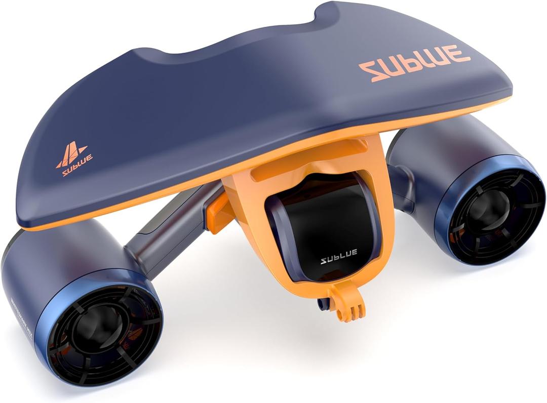Sublue Mix Underwater Scooter with Action Camera Mount 30 Minutes 22lbf 131ft Waterproof Dual Motors Water Sports Pool Diving Snorkeling for Adults Gray Battery Version