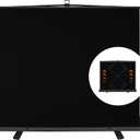 EMART 77x92in Collapsible Chromakey Panel Black Screen for Photo Backdrop Video Studio,Portable Pull Up,Solid Aluminium Base Wrinkle-Resistant Fabric,Auto-Locking Air Cushion Frame
