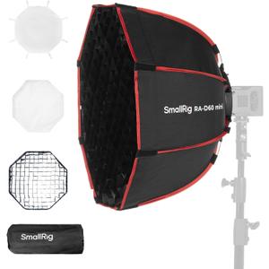 SmallRig RA-D60 Parabolic Softbox, 23.6" Quick Release Softbox with Carrying Bag, Compatible with SmallRig RC60 /RC100 Series COB Video Light for Photography Studio, Video Recording