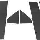 Door Pillar Window Trim for Chevy Silverado 2019-2024 Carbon Fiber Pattern Black Front Rear Left Right Anti Scratch Sticker Pillar Posts Door Outer Exterior Cover 6 Pcs