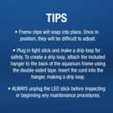 Tetra LED Aquarium Hood 20 in x 10 in, Low-Profile Fish Tank Cover with Hidden Lighting