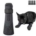 ABIXIEYQ Dog Boots, Waterproof Anti Slip Paw Protector for Winter Snow Rain & Hot Pavement, Dog Shoes for Small/Medium/Large Senior Dogs (S)