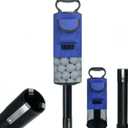 Golf Ball Retriever, Golf Shag Bag for Golf Balls with Pocket & Tee Holder, High-Capacity Golfs Ball Shagger with Detachable Plastic Golfs Bag Tubes, Holds 80 Balls, 33.86in (Red)