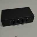 3.5mm Aux + RCA L/R Bi-Directional Stereo Audio Switch 4 in 1 Out A/B Analog Audio Switcher Selector