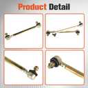labwork 2 x 17mm Steering Tie Rod End Ball Joint Replacement for 110cc 125cc 150cc ATV Quad Go Kart