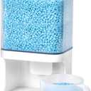 Conworld Laundry Beads Dispenser, Wall-Mounted Laundry Detergent Dispenser for Laundry Room Organization, Suitable for Rice, Laundry Scent Booster Beads (Small (30oz)-White)