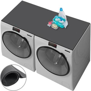 Washer and Dryer Covers for the Top, Non Slip Mat for Washing Machine and Dryer Top Protector, Dust-Proof Washer & Dryer Cover Pad for Laundry Room Kitchen Home (55'' x 23.6'')