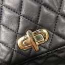 Quilted Crossbody Bags for Women, Trendy Roomy Shoulder Handbags with Flap Gold Hardware Chain Purses Shoulder Bag