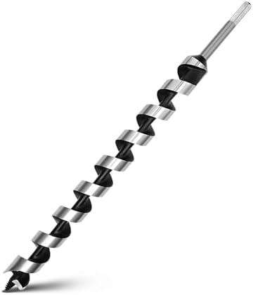 1-1/4 x 18 inch Auger Drill Bit for Wood,Hex Shank Ship Auger Bit for Soft Wood, Hard Wood, Plastic, Composite Materials and DIY Projects