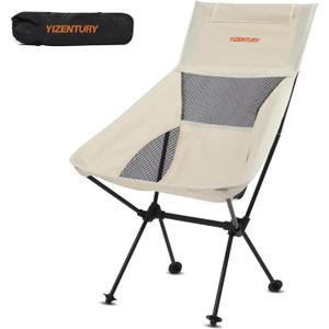 Camping Chair, Lightweight Folding Backpacking Hiking, Compact Portable 330 lbs Capacity