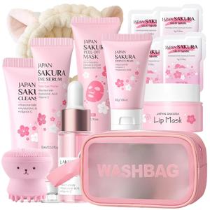 Japan Sakura Skin Care Set For Teens Gift - All In One Set Skin Care For Kids 10 -12- Kids Skin Care Set For Girls Ages 8-12 - Skincare For Girls 10-12 - All In One Teen Skin Care - Hydrating