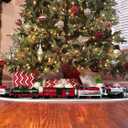 Lionel Winter Wonderland LionChief Electric O Gauge Bluetooth 5.0 Train Set with Remote, Voice Control, Lights, Sounds, & Smoke, Christmas Train Set, Age 14+