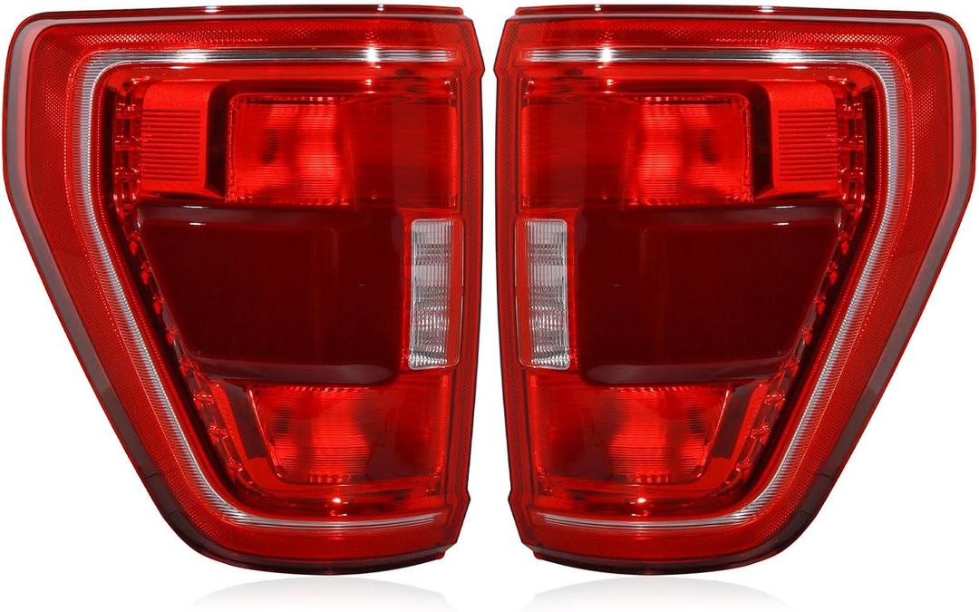 Tail Lights W/Blind Spot Assembly Compatible with 2021 2022 2023 Ford F150, Rear Light Taillights Replacement # ML3Z13405C ML3Z13404C