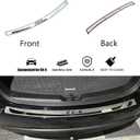 Rear Bumper Sill Protector for Mazda CX-5 2013-2024, Stainless Steel Accessories Cargo Trunk Scuff Plate Guard Tailgate Strip Auto Parts Protection