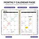 Taja Planner 2026-2027, Jul 2026-Jun 2027 Monthly & Weekly Calendar Planner