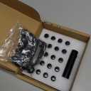 Acorn M12x1.5 Black Spline Lug Nuts - Set of 20, 1.38" Long, Fit for Honda Accord, CRV, Civic