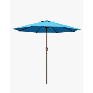 Blissun 9' Outdoor Patio Umbrella, Outdoor Table Umbrella, Yard Umbrella, Market Umbrella with 8 Sturdy Ribs, Push Button Tilt and Crank