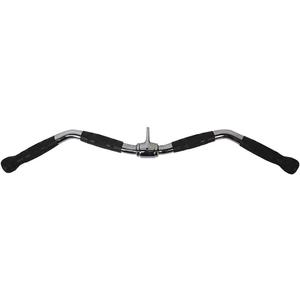 Lat Bar Cable Machine Attachment, Curl Pulldown Bar with Full Rotation and Rubber Handle for Gym, Strength Workout, Body Training, Muscle Building, 30 Inch