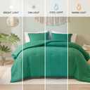 Codi Emerald Green King Comforter Set - Boho Chic Bedding with Elegant Pom Fringe, Soft Washed Microfiber 3pc Luxury Set, Lightweight & Breathable for Master Bedroom, 1 Comforter & 2 Pillow Shams