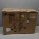 Foldable Rollator Walker with Seat for Seniors, Lightweight 2-in-1 Rolling Walkers and Wheelchair Combo with Adjustable Handle Height, Transport Chair with Brakes 300 lbs Weight Capacity (Blue-all Terrain(10" Front and 8" Rear Wheels))