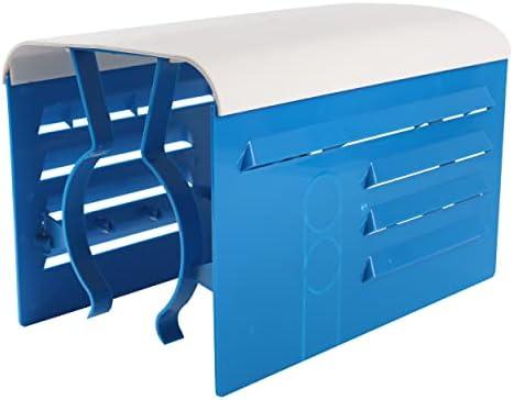 TonGass Universal Fit Pool Pump Motor Cover 13.5" x 9" x 8" Adjustable Motor Cover for 1/3 Hp to 2 Hp Motors Hard Plastic Covers for Pump Motors Top and Sides - Blue