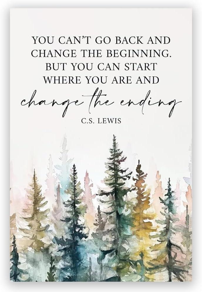 Motivational Office Wall Decor CS Lewis Quote Inspirational Wall Art Positive Affirmations Canvas Prints Encouraging Motivational Posters For Office Bedroom Living Room Home 12x18inch Unframed