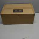 BESTVIP 200PCS Clear Gold Plastic Plate, Disposable Party Plates with 100 Dinner and 100 Dessert Plates, Plastic Plate for Party, Wedding and Birthday