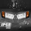 Halogen Headlights for 1993 Up Club Car Ds Passenger and Driver Side Factory Style OEM 101988002 101988001 Replace 12V Head Lights Kit Assembly