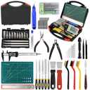 3D Printer Tool Kit, 105 Pcs 3D Printer Accessories Includes Deburring Tool, Removal Tools, Digital Caliper, Cutting Mat, Carrying Case, 3D Printing Tool Kit for Finishing, 3D Print Removing, Cleaning