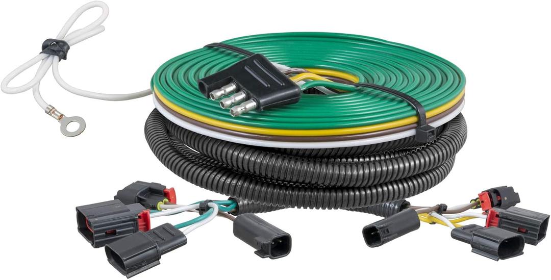 CURT 58907 Custom Towed-Vehicle RV Wiring Harness for Dinghy Towing, Fits Select Jeep Grand Cherokee