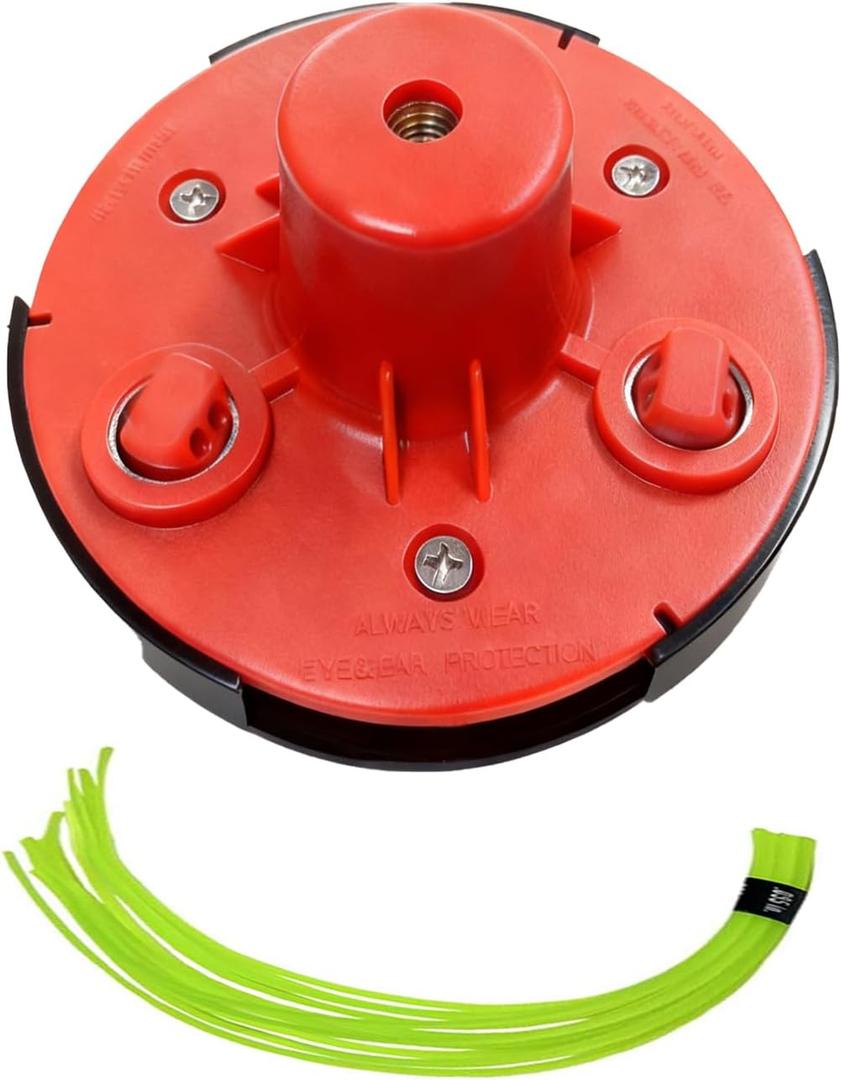 Universal Weed Eater Head, Easy Load String Trimmer Head Replacement for Echo, Ego, Dewalt, Stihl, Husqvarna with Tap & Go Feature,Fit M10 x 1.25 Left Hand Thread Straight Shaft