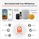 ThorBolt Fingerprint Door Lock with Keypad Door Knob, HomeKit Lock Over 𝗧𝗛𝗥𝗘𝗔𝗗, HomeKit Hub 𝗥𝗲𝗾𝘂𝗶𝗿𝗲𝗱, 𝗶𝗢𝗦 𝗢𝗡𝗟𝗬 Smart Lock for Interior Door, Bedroom, Office, MK1 Silver