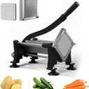 French Fry Cutter, Stainless Steel Potato Cutter with 1/4Inch Blades, Commercial French Fries Slicer for Whole Potatoes, Carrots, Cucumbers(1/4 Inch Blade)