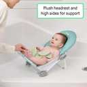 Ingenuity Foldaway 2-Position Bather, 2-Position Bath Support for Sink or Bathtub, for Ages 0-6 Months, Up to 20 Pounds, Green