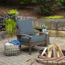 Arden Olefin Outdoor Deep Seat Cushion Set (4-Pack), 24 in x 24 in, Weather-Proof, Rain-Proof, Fade Resistant Patio Cushion for Chair, Sofa, and Couch Denim Alair