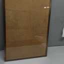 HBCY Creations Wall Mount Torched Wood Cork Board - 24" W x 36" H - 6 Wooden Push Pins - Solid Pine Wood Frame - for Kitchen, Classrooms, Restaurant Menus and More!