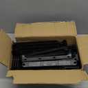 ROJASOP Shoe Rack Organizer, 8-Tier Metal Shoe Rack for Closet Entryway Garage, 26-32 Pairs Tall Shoe Boot Storage Shelf with 15 Hooks, Stackable Large Shoe Stand (Black)