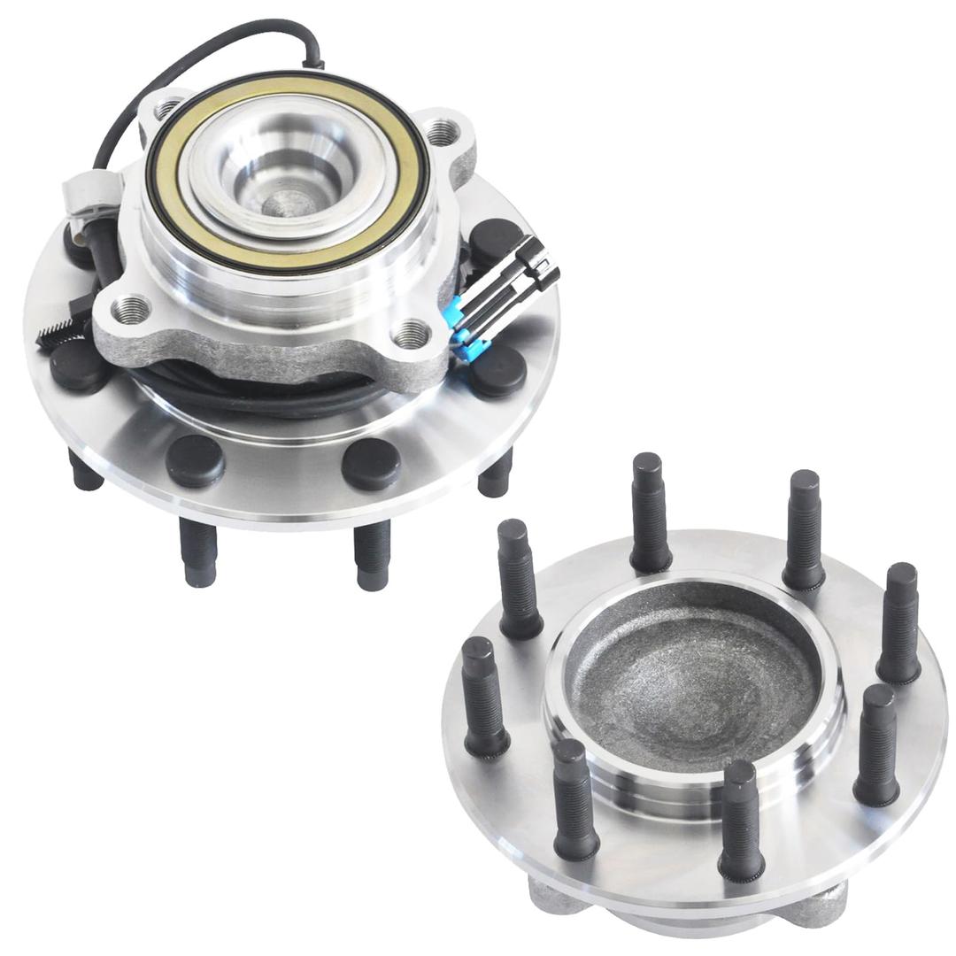 MAYASAF 515087 [RWD Only] Front Wheel Hub Bearing Assembly 8 Bolt w/ABS for Chevy 2001-2007 Silverado 3500, 2001-02 C3500, 2001-07 for GMC Sierra 3500